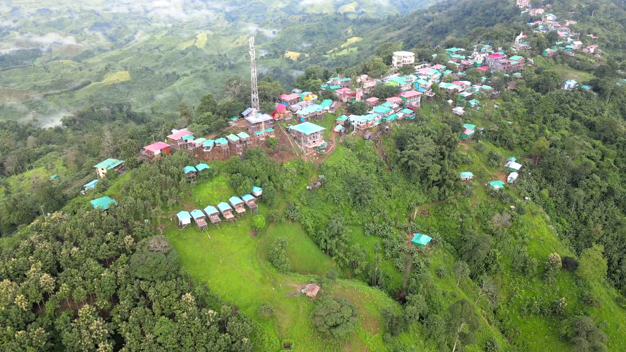 无人机拍摄的Sajek山谷。孟加拉国的热门旅游目的地。萨克的旅游业视频下载