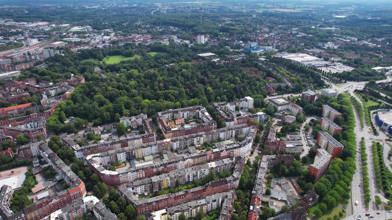 基尔老城鸟瞰图视频下载