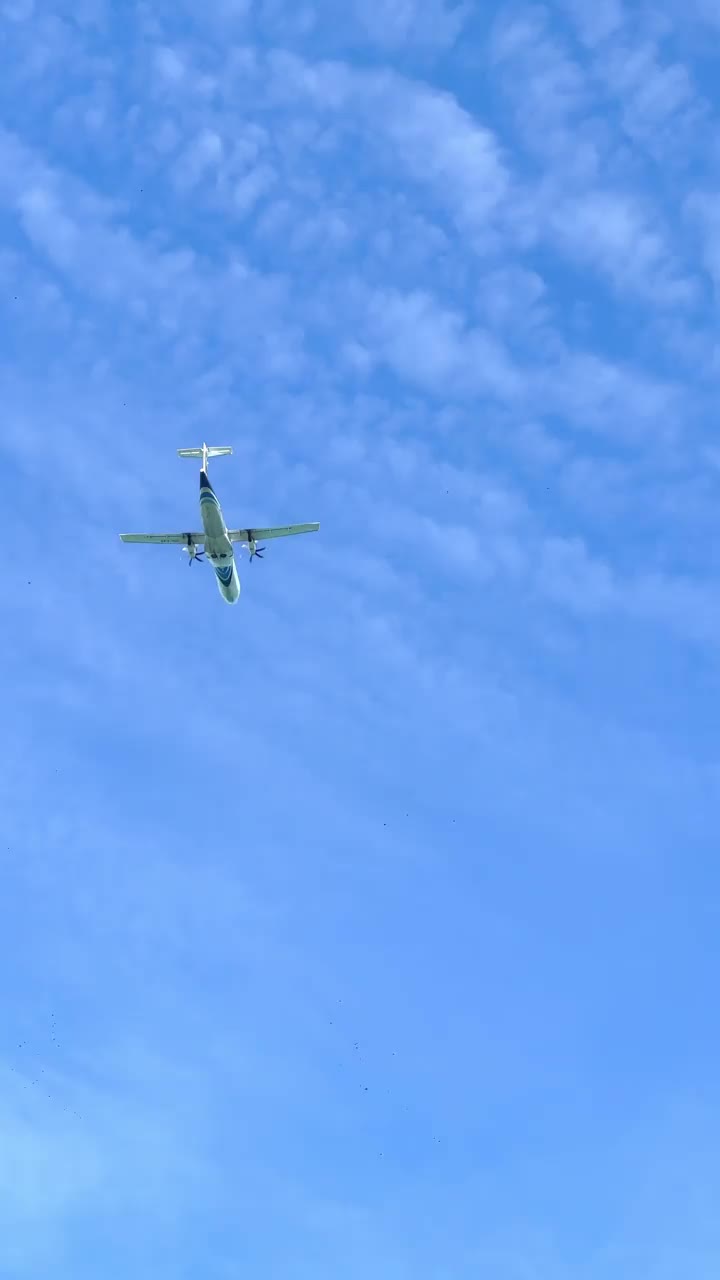 空中的喷气式飞机视频下载