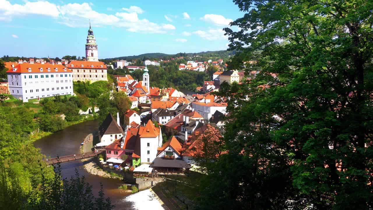 Cesky Krumlov (Böhmisch Krumau)在南波西米亚视频下载