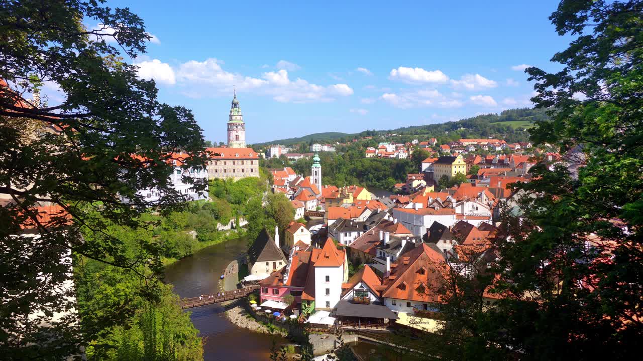 Cesky Krumlov (Böhmisch Krumau)在南波西米亚视频下载