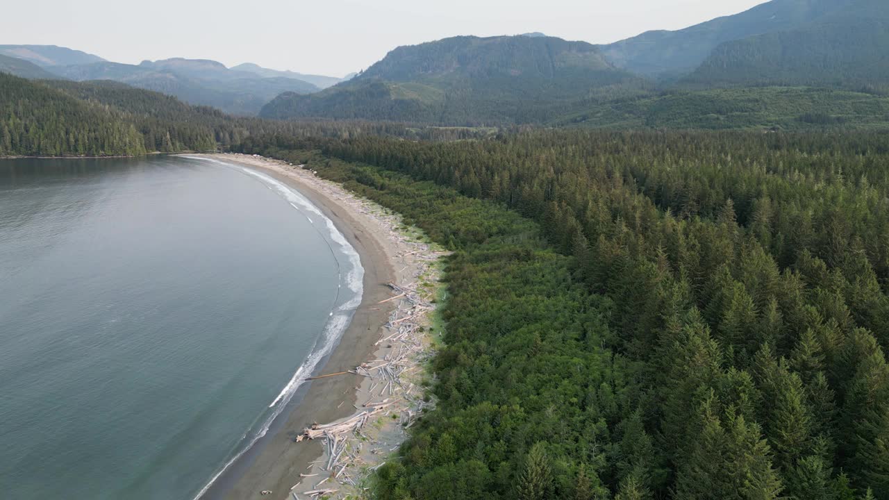 温哥华岛海岸景观视频下载