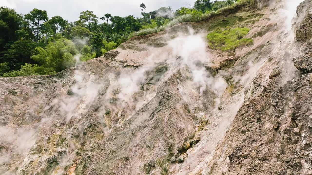 山区的火山活动。视频下载