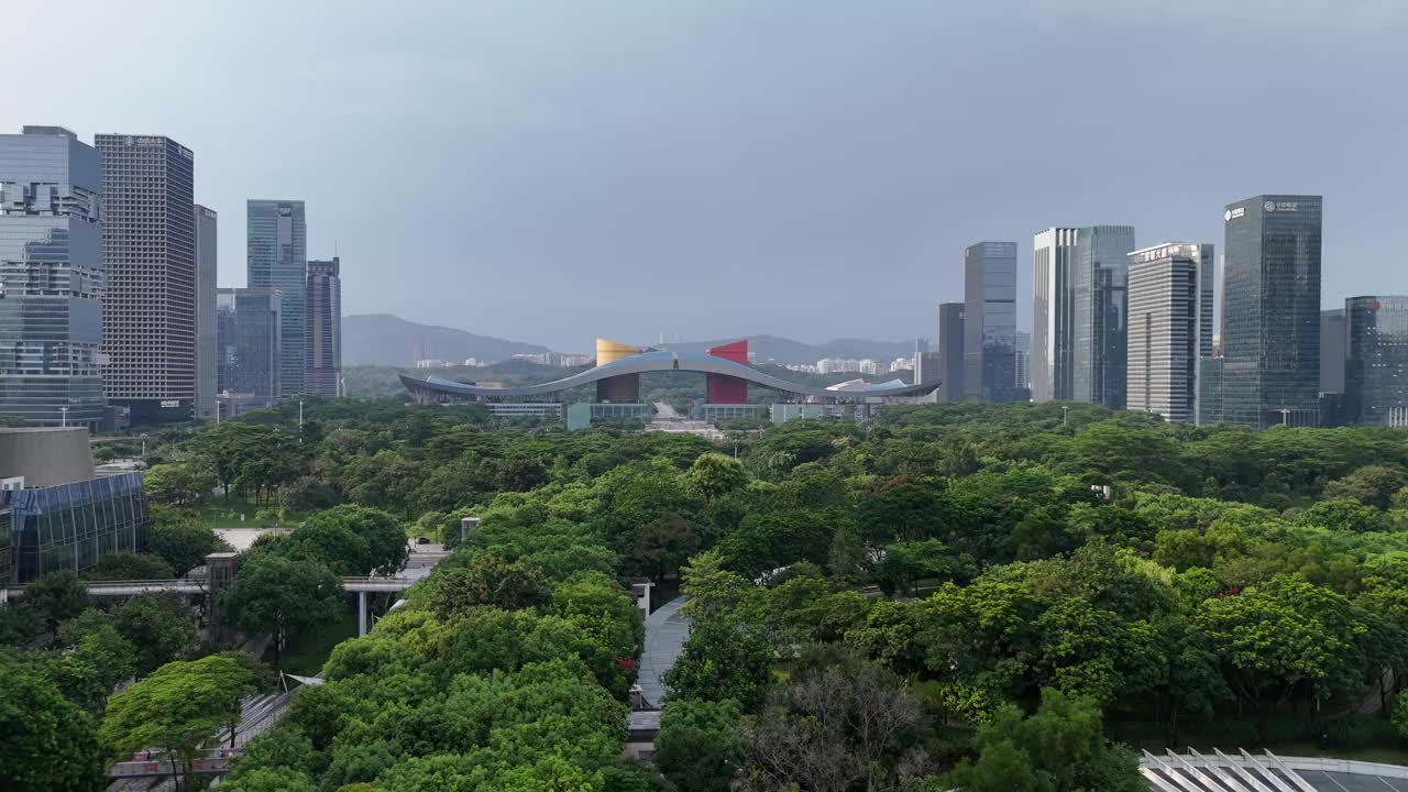 深圳城市绿化与建筑视频素材