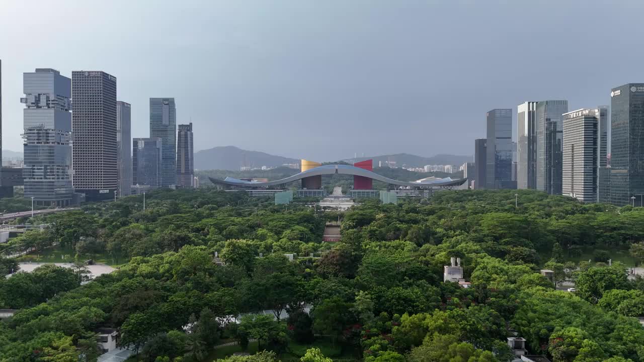 深圳城市绿化与建筑视频素材