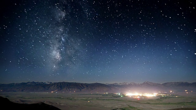 夜空时光流逝视频素材