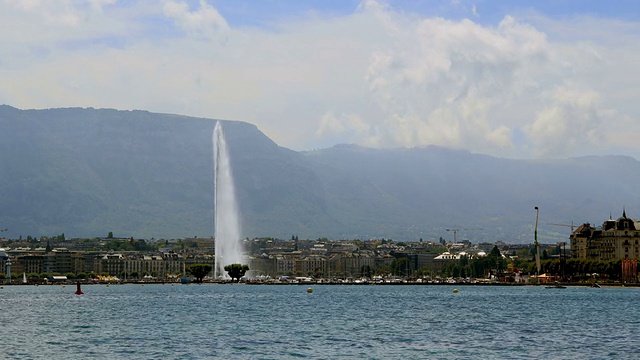 日内瓦waterfountain视频素材