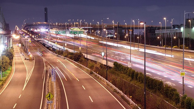 东京高速公路延时视频素材