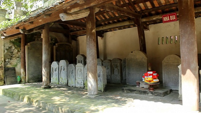 越南神庙的石碑视频素材