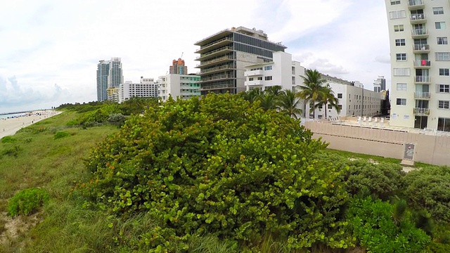 空中海滩沙丘视频素材