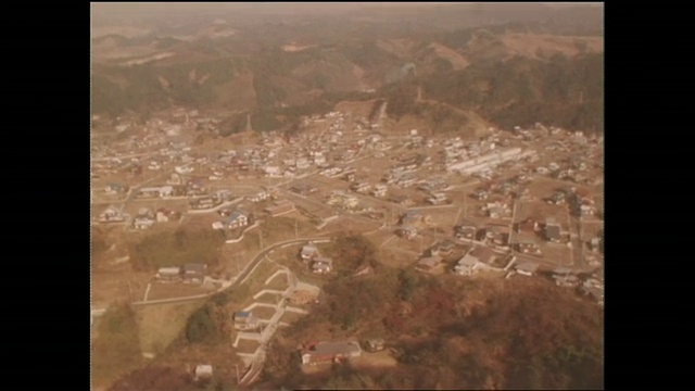 1969年，日本神奈川的住宅开发视频素材