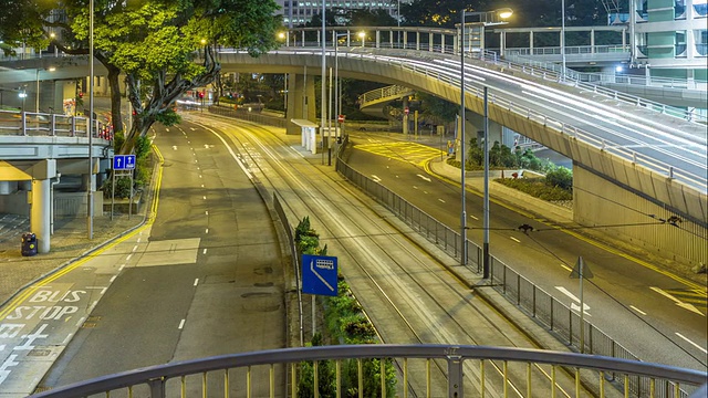 香港街道时光流逝视频素材