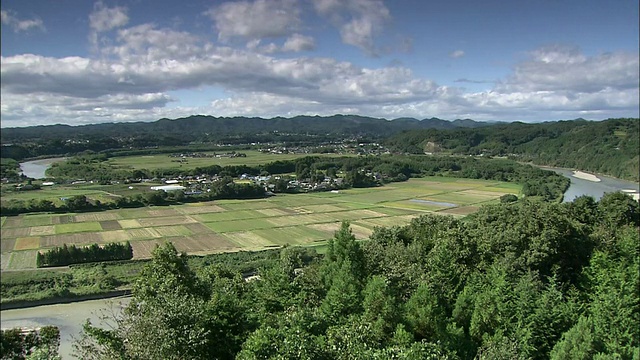 日本的乡村景观视频素材