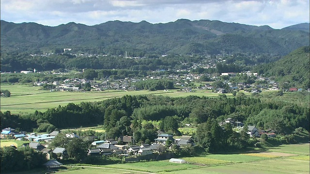 日本的乡村景观视频素材