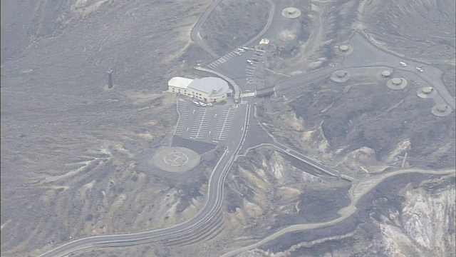 空中活火山视频素材