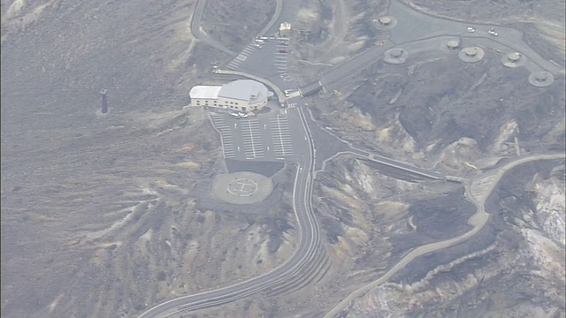 空中活火山视频素材