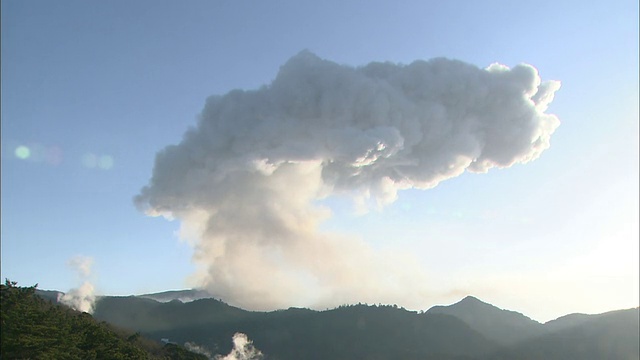 Shinmoedake火山喷发视频素材