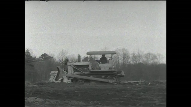 1961年，东京住宅开发视频素材