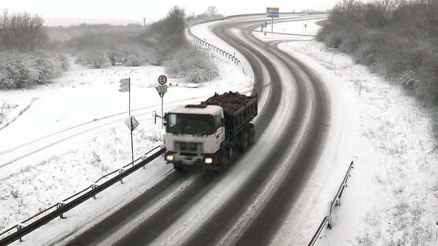 大雪,交通视频素材