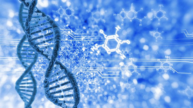 DNA分子循环视频视频素材