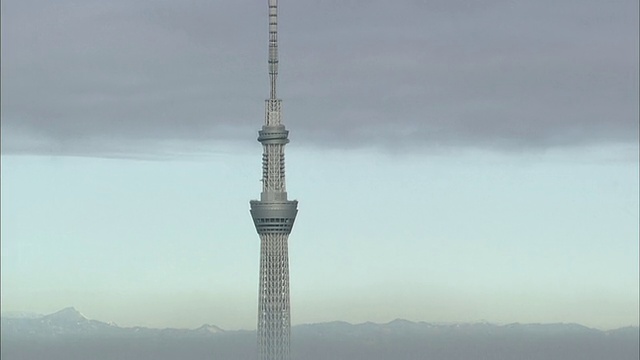 朦胧的东京天空树视频素材