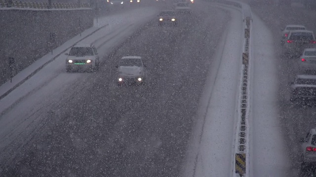 运输和雪视频素材