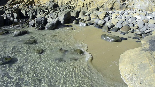 岩石海滩湾视频素材