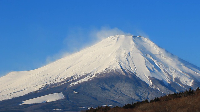 富士山的实时速度视频素材