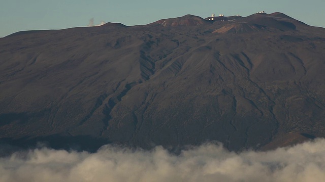 从夏威夷的莫纳罗亚山俯瞰视频素材