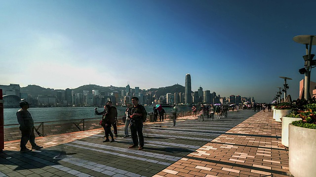 中国香港，2014年11月15日:中国香港九龙星光大道之景视频素材