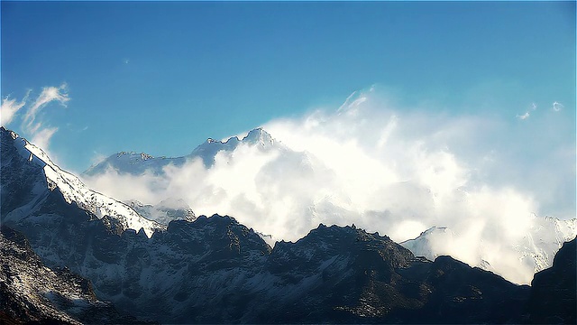 太Kangchenjunga间隔拍摄视频下载