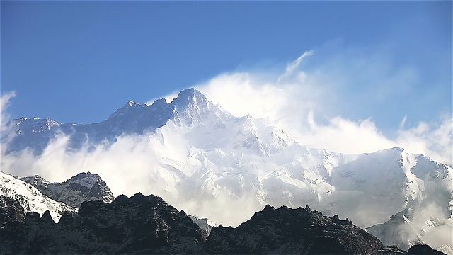 太Kangchenjunga间隔拍摄视频下载