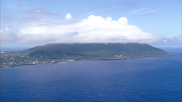 空中Hachijo-Island,日本视频素材