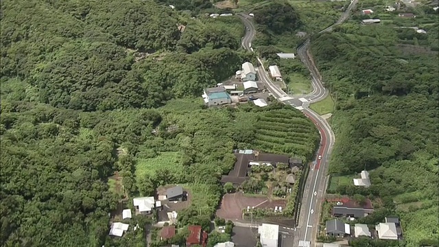 空中Hachijo-Island,日本视频素材