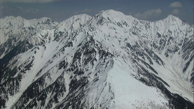 日本北部阿尔卑斯山脉视频素材