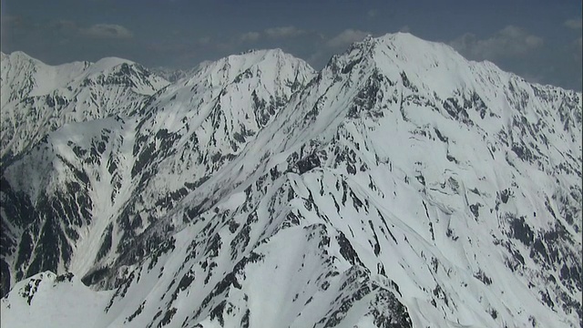 日本北部阿尔卑斯山脉视频素材