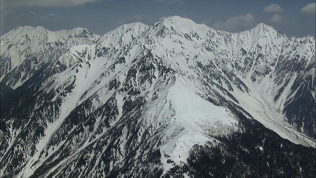 日本北部阿尔卑斯山脉视频素材