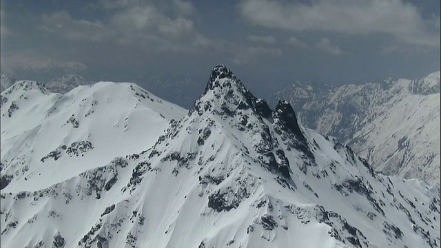 日本北部阿尔卑斯山脉视频素材