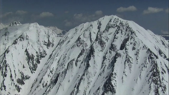 日本北部阿尔卑斯山脉视频素材