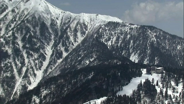 日本北部阿尔卑斯山脉视频素材