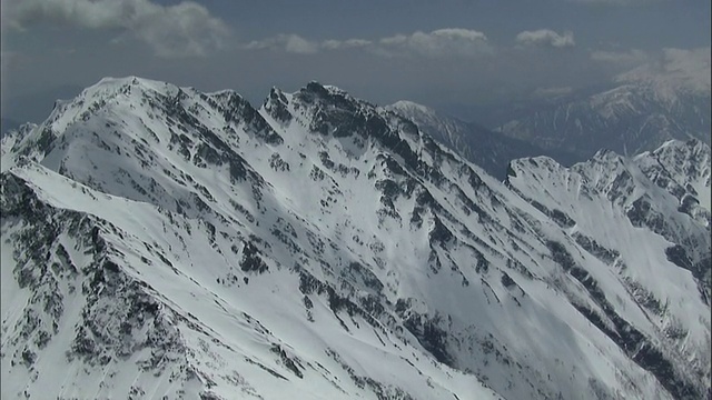 日本北部阿尔卑斯山脉视频素材