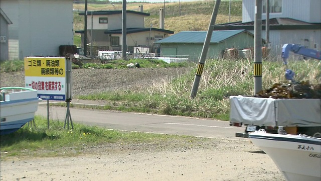 在北海道收获海带视频素材