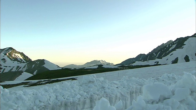 黎明时分的立山视频素材