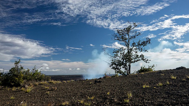 火山国家公园基拉尤亚火山时光流逝视频素材