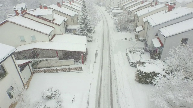 郊区下大雪视频素材