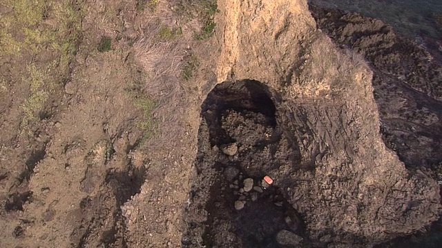 鸟瞰小石岛视频素材