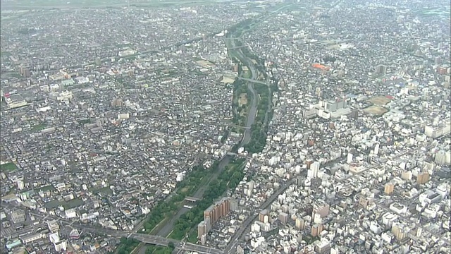 日本空中松山市视频素材