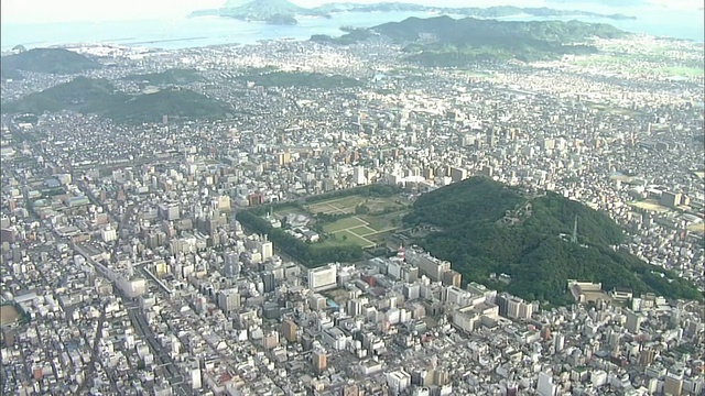 日本空中松山市视频素材