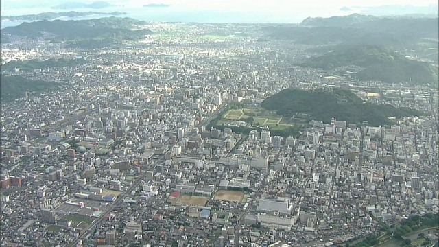 日本空中松山市视频素材