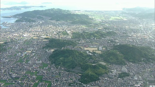 日本空中松山市视频素材